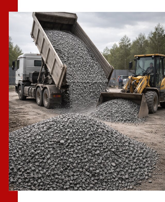 Доставка и продажа щебня гранитного в калуге