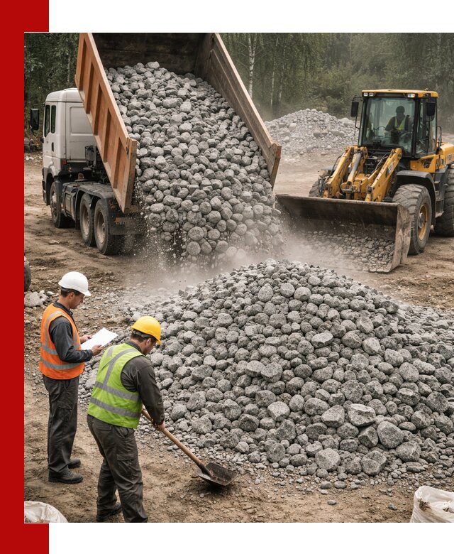 Гранитный щебень фракция 70-150 доставка в калуге