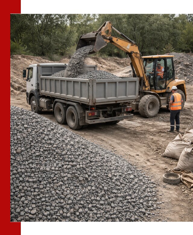 Доставка гравийного щебня в калуге оптом и в розницу