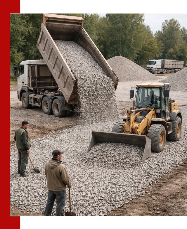 Купить гравийный щебень фракция 20-40 в калуге с доставкой