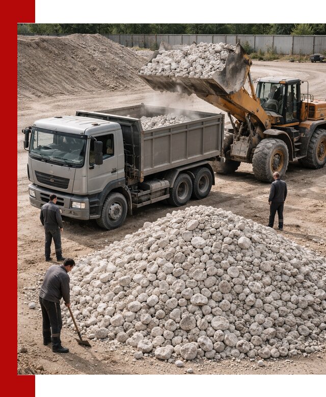 Известняковый щебень фракция 70–150 с доставкой в калуге