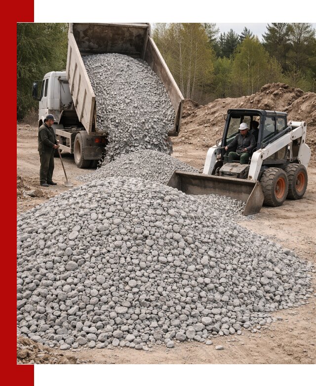 Доставка доломитового щебня в калуге напрямую от карьера