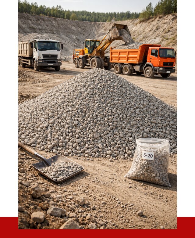 Доломитовый щебень фр. 5-20 в калуге от 4248 р. | ПРОНЕРУДКлг