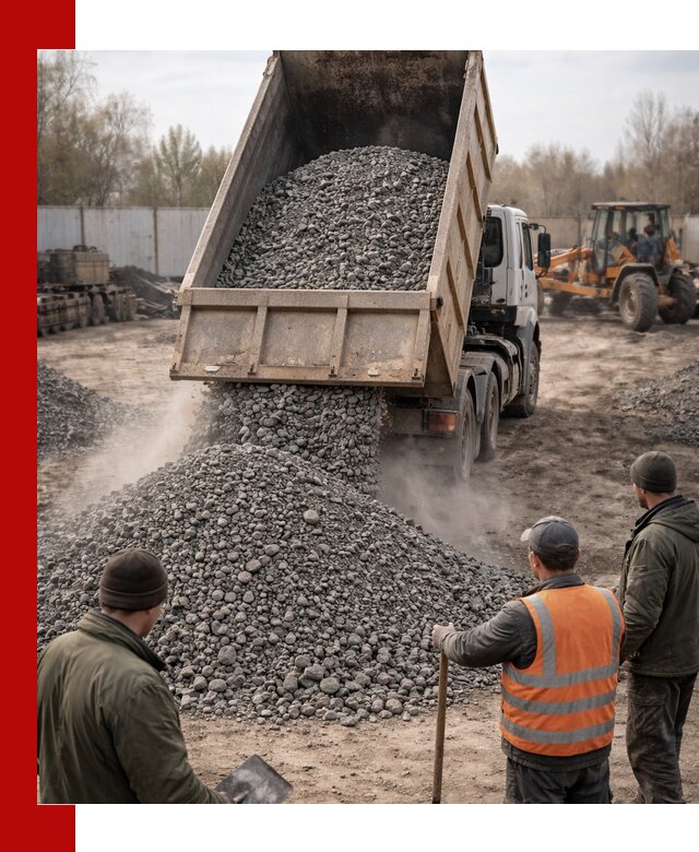 Доставка шлакового щебня в удобные сроки по выгодной цене в калуге