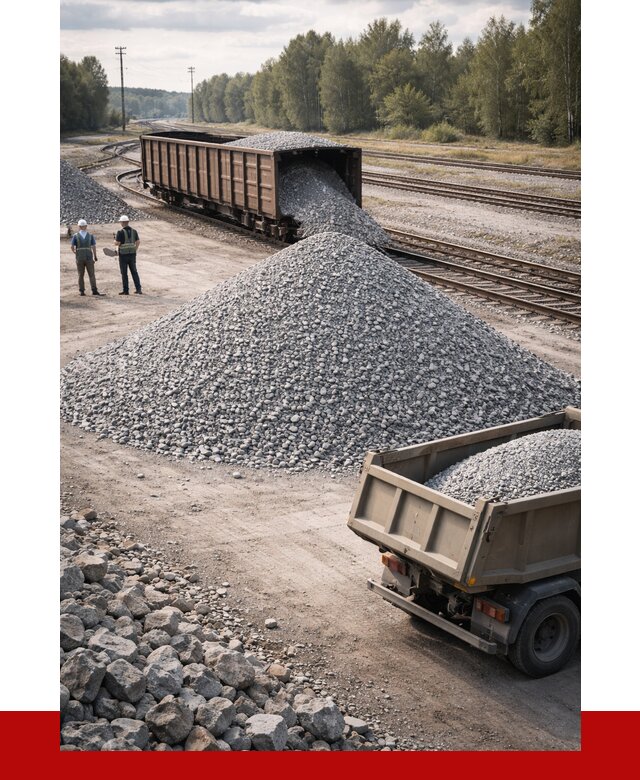 Железнодорожный щебень 20-60 в калуге от 1719 р. | ПРОНЕРУДКлг