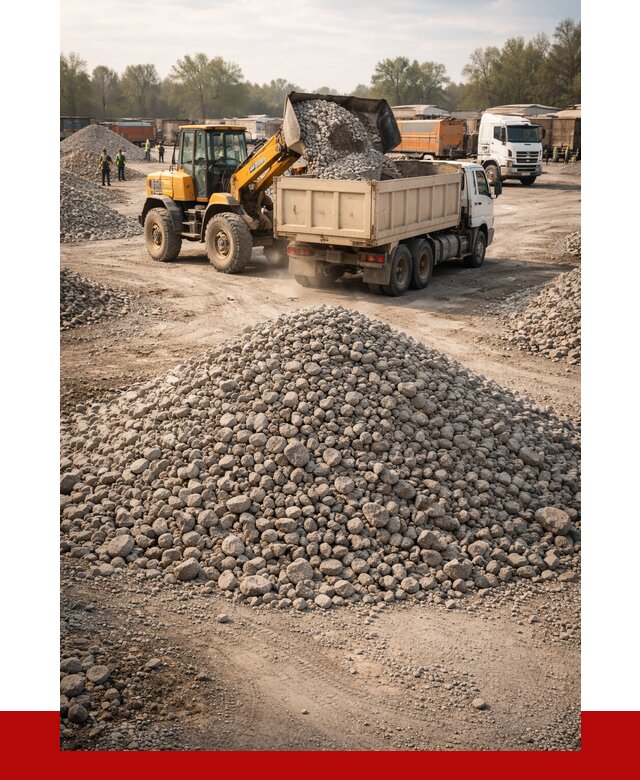 Вторичный щебень фракция 40-70 в калуге от 1760 р, ПРОНЕРУДКлг