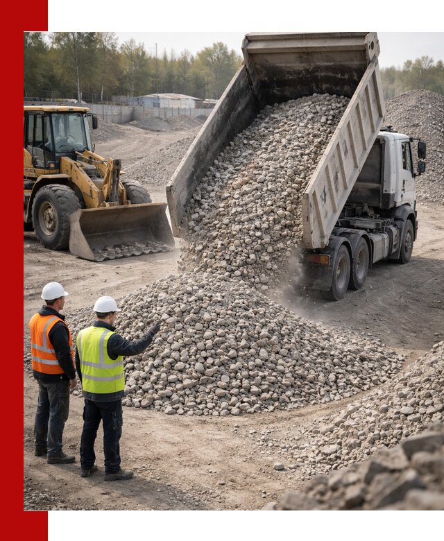 Вторичный щебень фракция 40–70 доставка в калуге