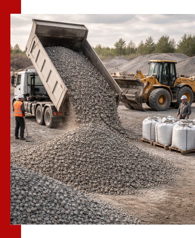 Бетонный щебень фракция 5–20 с доставкой в калуге