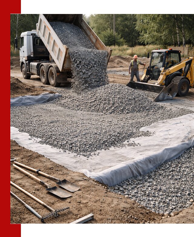 Щебень для фундамента с доставкой в калуге