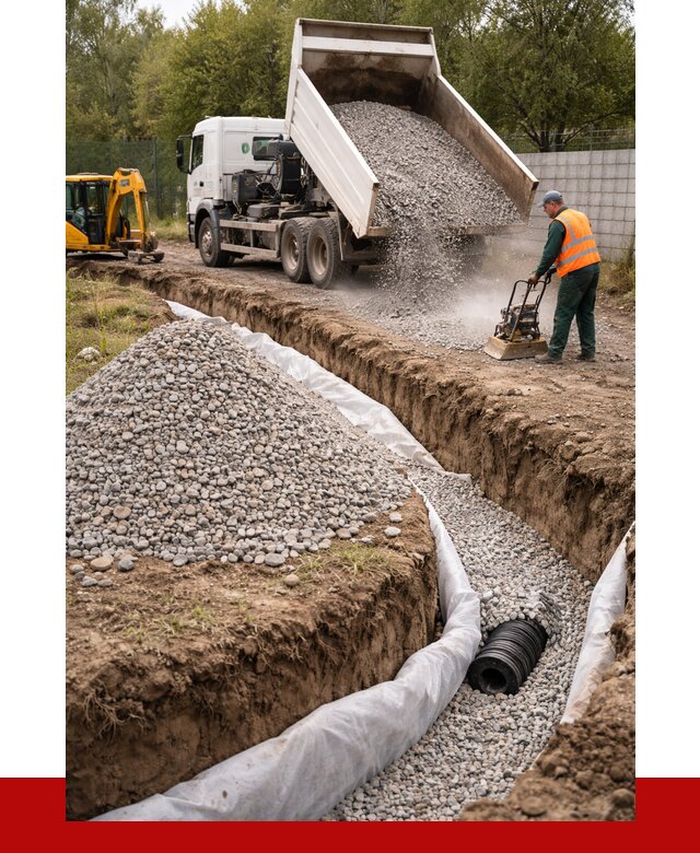 Щебень для дренажа в калуге от 1871 р., ПРОНЕРУДКлг доставка
