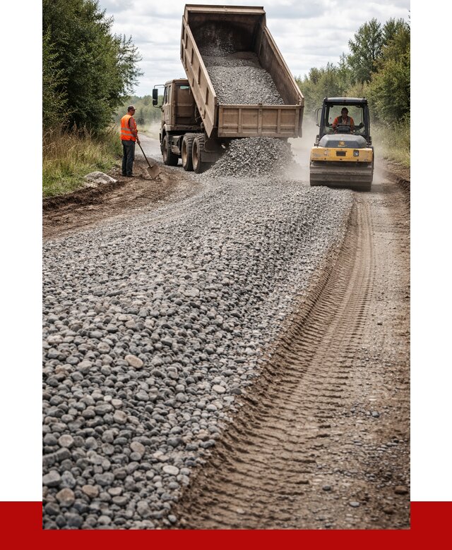 Щебень для отсыпки дороги в калуге от 2731 р. ПРОНЕРУДКлг