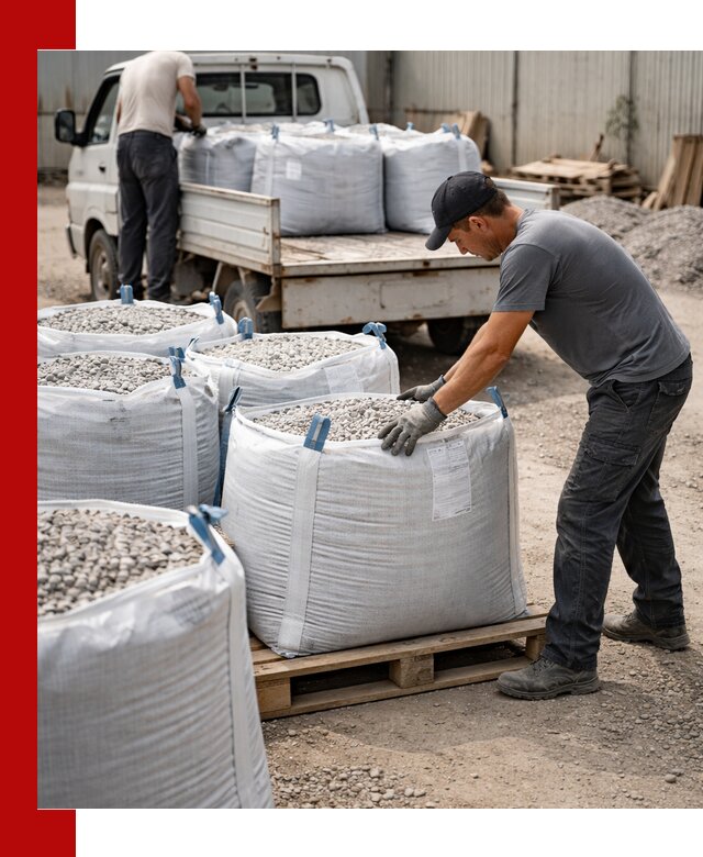 Доставка щебня в мешках по выгодным ценам в калуге
