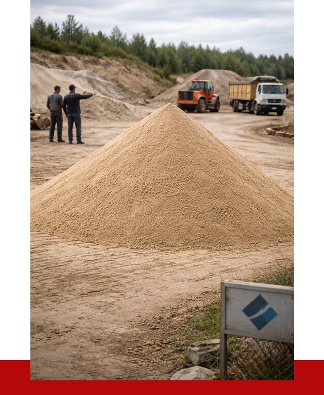 Карьерный песок навалом в калуге от 1821 р. | ПРОНЕРУДКлг