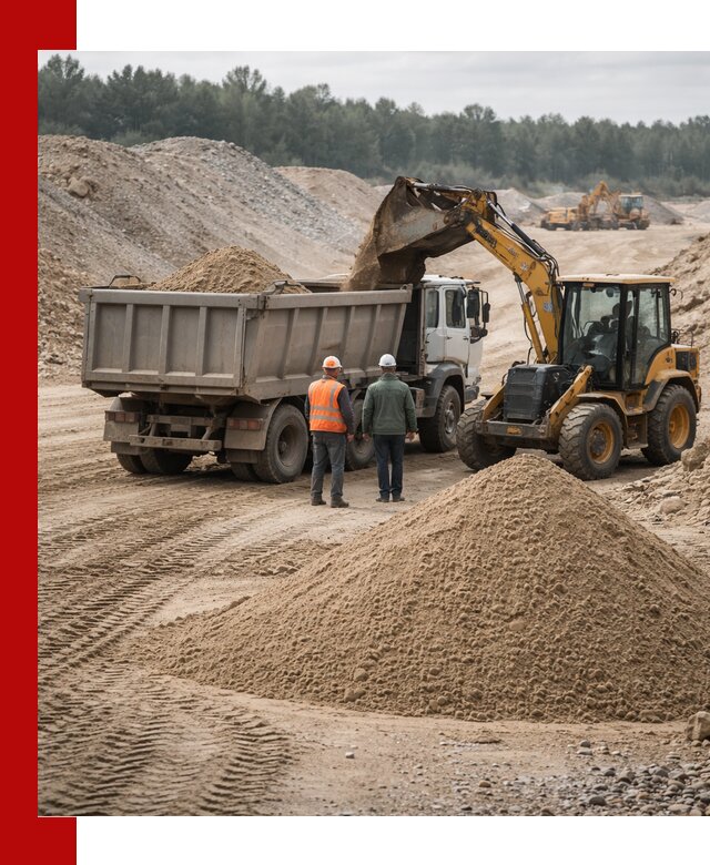 Карьерный среднезернистый песок с доставкой в калуге