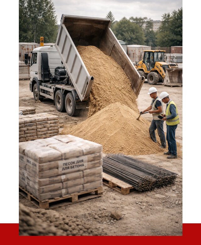 Песок для бетона в калуге от 2529 р. с доставкой, ПРОНЕРУДКлг