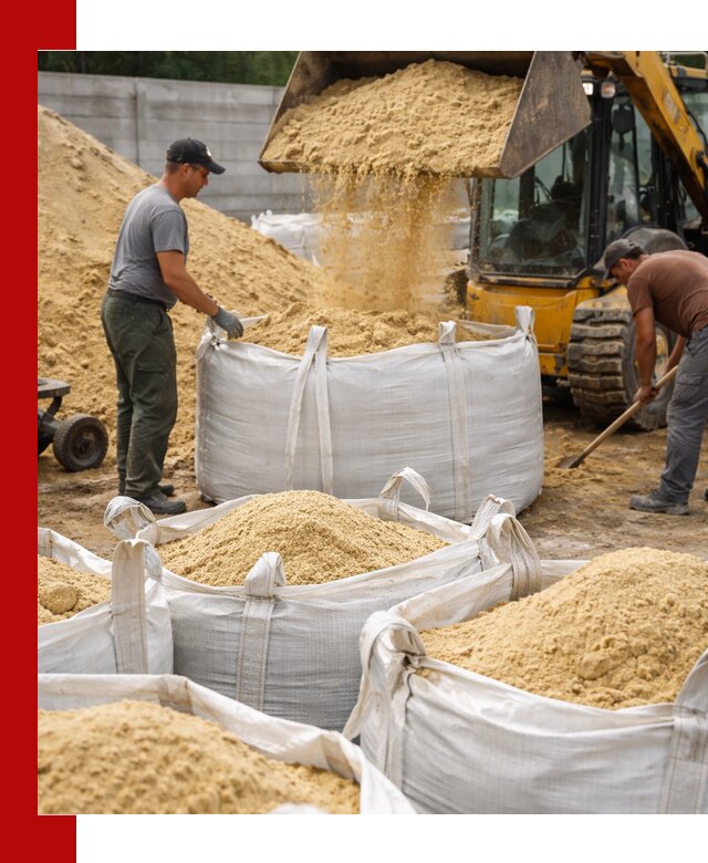 Поставка качественного песка для кладки в калуге