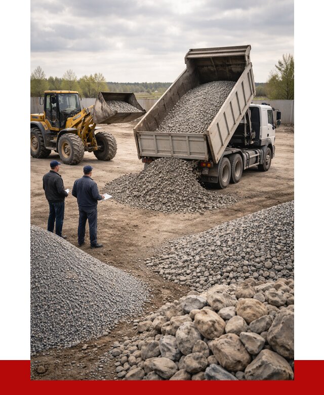 Гравий и камень с доставкой в калуге от 4248 р. - ПРОНЕРУДКлг