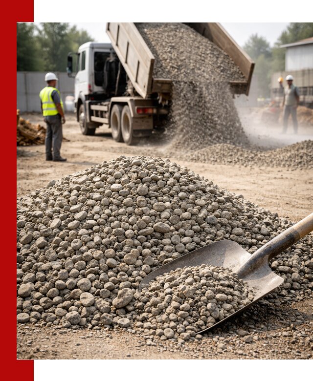 Доставка гравия фракции 20-40 в калуге с самосвалами