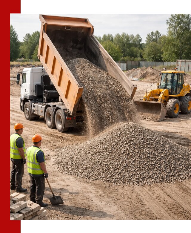 Доставка щебёночно-песчаной смеси ЩПС С7 в калуге
