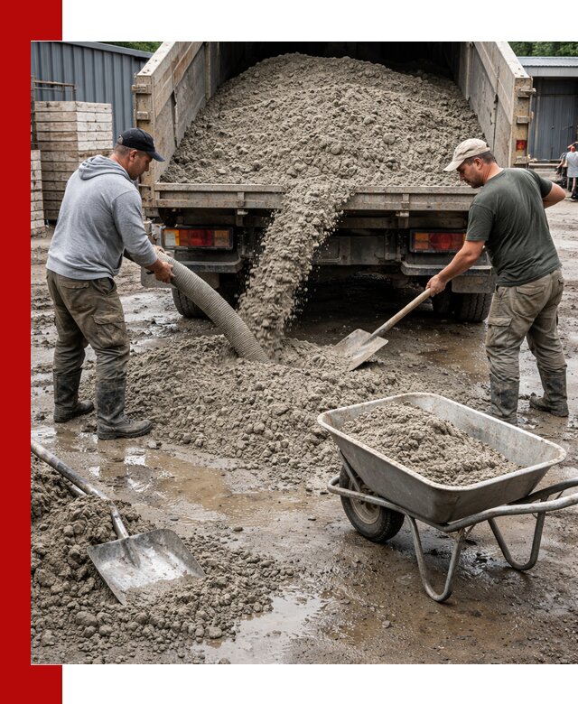 Цементно-песчаная смесь М150 доставка в калуге