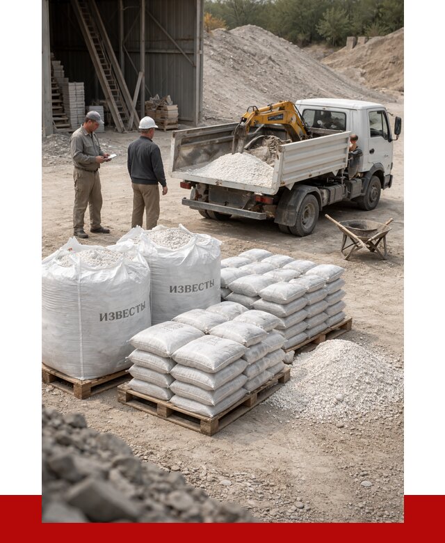 Известь строительная в калуге с доставкой от 4248 р. | ПРОНЕРУДКлг
