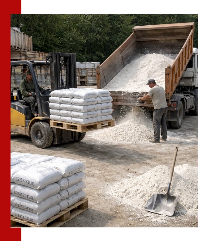 Доставка строительной извести оптом и в розницу в калуге