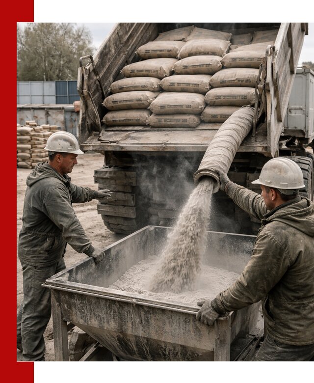 Доставка цемента М400 в калуге оптом и в розницу