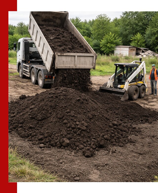 Поставка плодородной земли с доставкой самосвалом в калуге