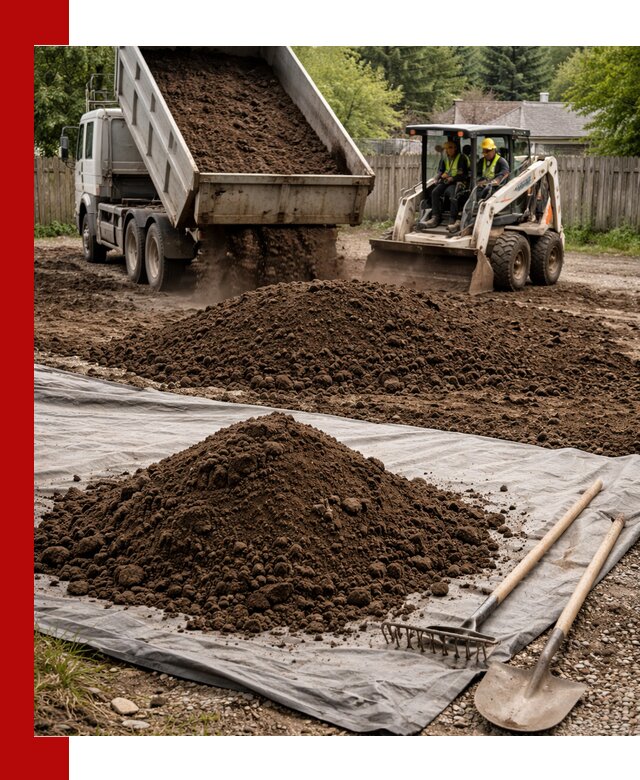 Грунт для отсыпки участка с доставкой в калуге