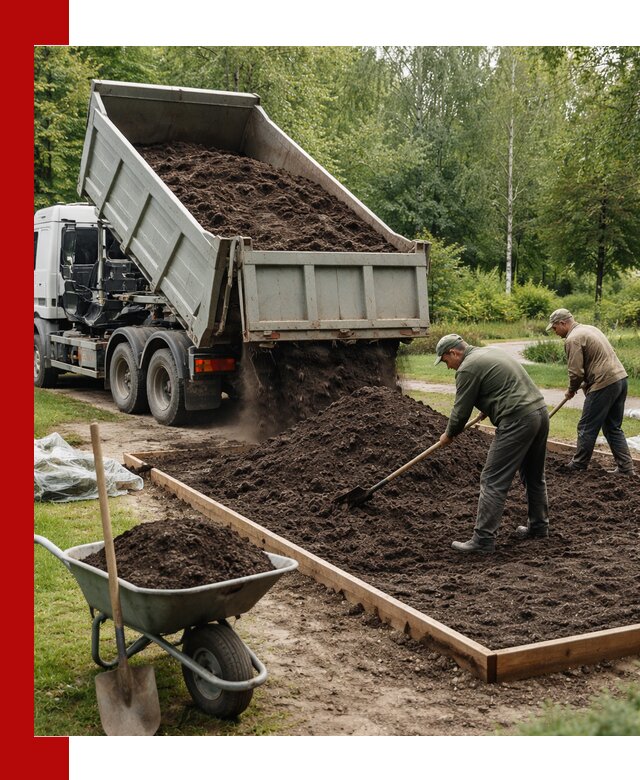 Доставка грунта для озеленения и благоустройства в калуге