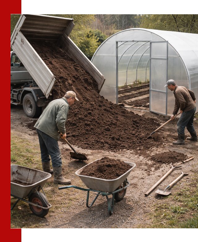 Грунт для теплицы с доставкой в калуге — плодородный субстрат под растения
