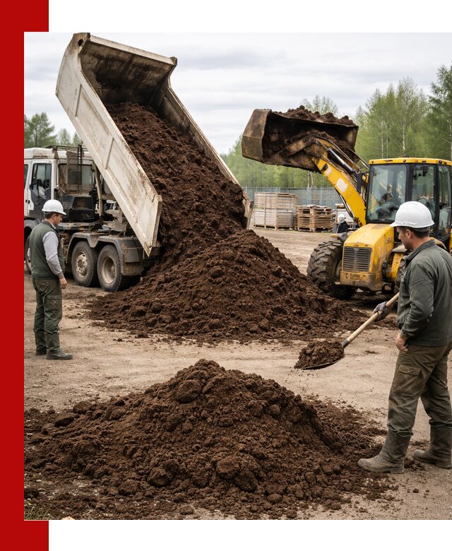 Доставка торфа оптом и в мешках в калуге