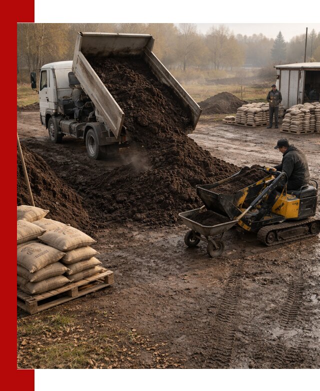 Кислый торф в доставке по выгодным ценам в калуге