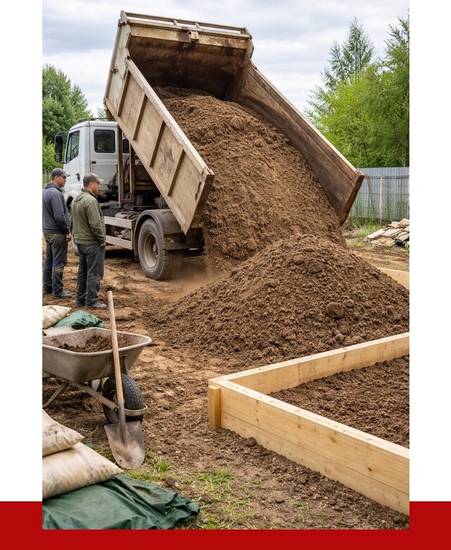 Торфо песчаная смесь в калуге с доставкой от 1871 р. | ПРОНЕРУДКлг