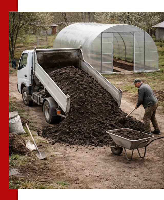 Чернозем для теплицы с доставкой в калуге