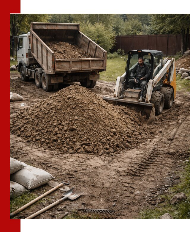 Суглинок для планировки участков в калуге с доставкой и выгрузкой