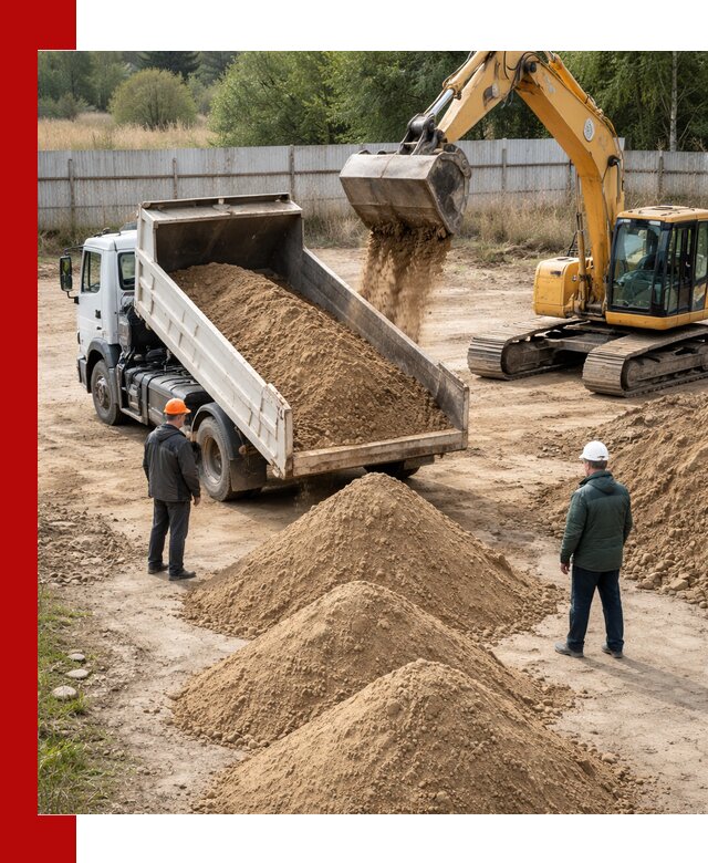 Доставка супеси вагонными и автопартиями в калуге