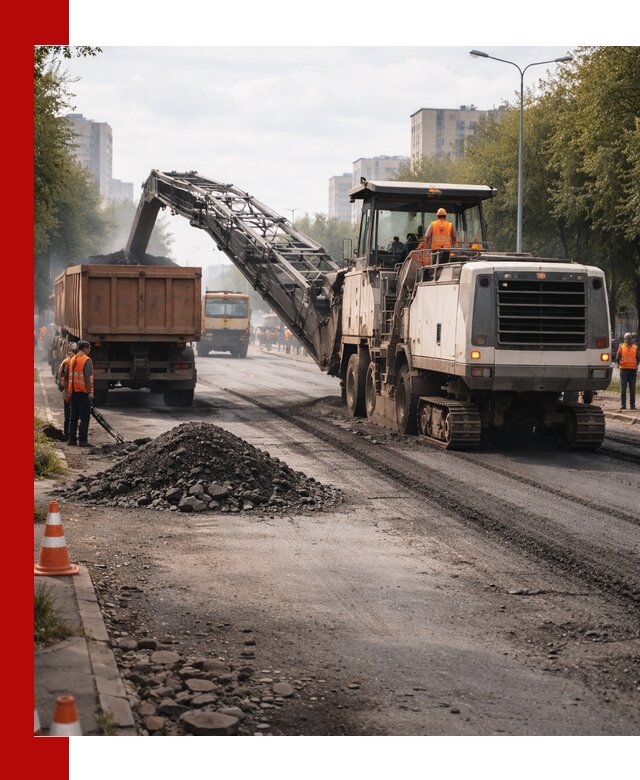 Фрезерованный асфальт в калуге — удаление и вывоз старого покрытия