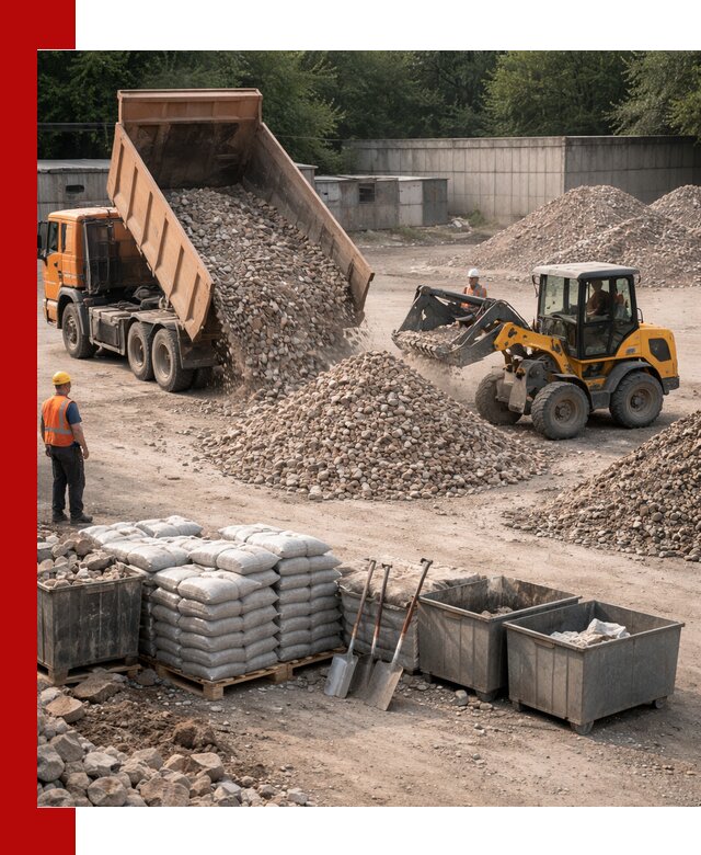 Вторичные материалы для отсыпки в калуге — поставка и доставка