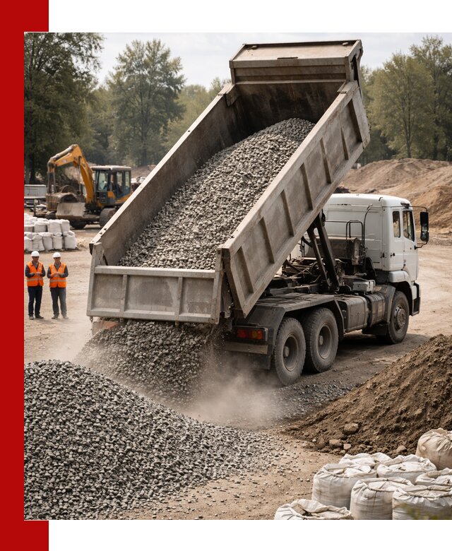 Аренда самосвала в калуге для доставки сыпучих и нерудных материалов