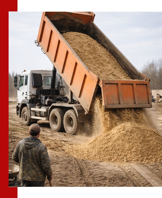 Аренда самосвала 20 тонн для перевозки грузов в калуге