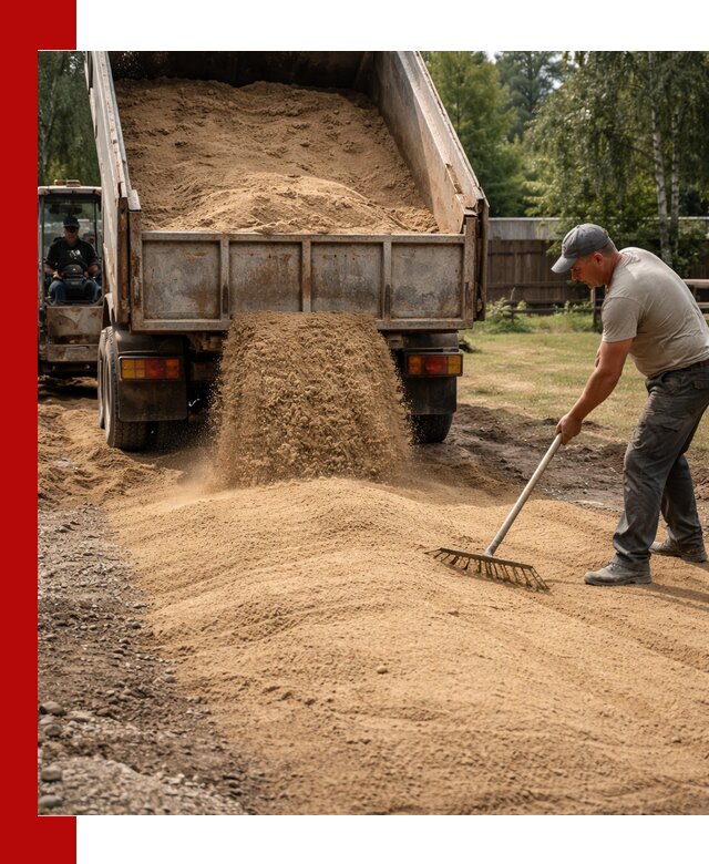 Отсыпка участка песком в калуге быстро и качественно