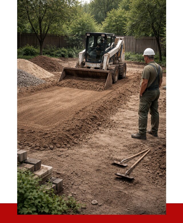 Выравнивание участка под ключ в калуге от 3540 р. | ПРОНЕРУДКлг