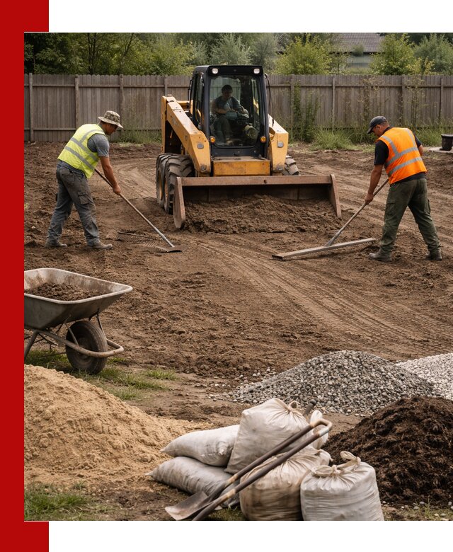 Выравнивание участка под строительство и благоустройство в калуге