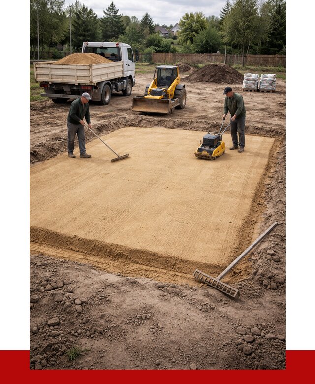 Устройство песчаной подушки в калуге от 4551 р. ПРОНЕРУДКлг